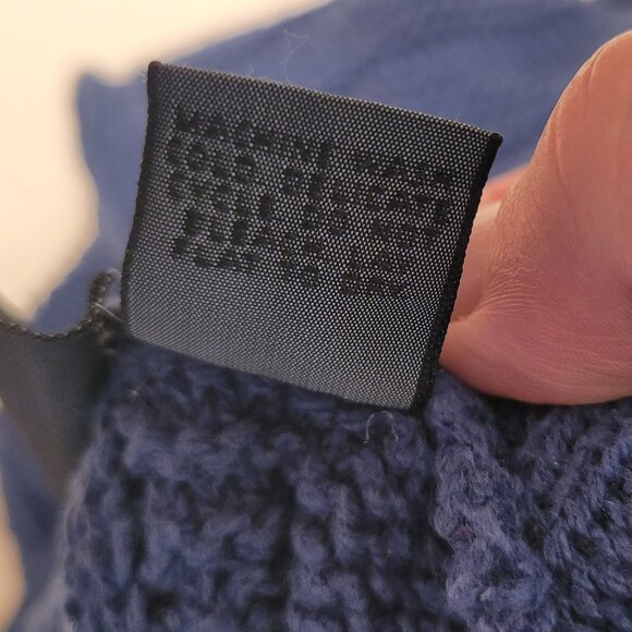 Vintage Lizwear Women’s Turtleneck Sweater Blue Pullover Knit Long Sleeve Medium - Picture 5 of 5